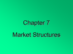 Unit 3 – Market Structures