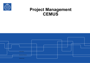 Lecture in Project Management