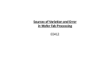 Sources of Variation and Error in Wafer Fab Processing