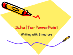 Schaeffer Model for writing