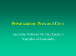 Privatization: Pros and Cons