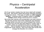 Gravity-centripetal acceleration