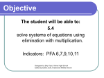 5.4 Elimination - Crestwood Local Schools