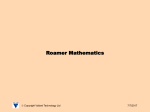 Roamer Mathematics - Valiant Technology