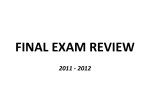 final exam review - Technology Systems
