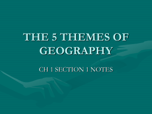 5 Themes of Geography