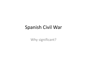 The course of the Spanish Civil War