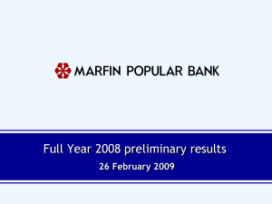 Full year 2008 preliminary results