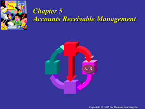 Chapter 5: Credit Management