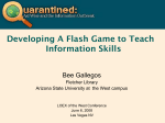 Developing a Flash Game to Teach Information