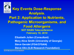 Key Events Dose-Response Analysis. Part 2: Application to