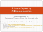 Software Processes - The Department of Computer Science