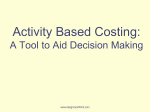 Activity Cost Pool