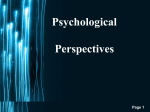 Psychological Perspectives - 3rdgrade-libertyschool