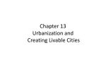 Chapter 13 Urbanization and Creating Livable Cities