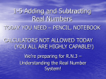 1-4 Properties of Real Numbers