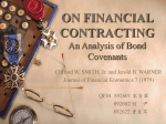 Bond covenants restricting the payment of dividends