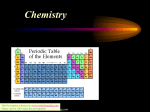 Semester 2 Chemistry and Matter 1/25