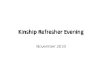 Nov 10 Kinship Refresher