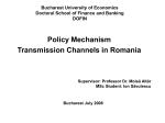 Academia de Studii Economice Şcoala Doctorală de Finanţe