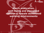1. Men`s Motivation, Well-being, and Acting Possibilities in Female