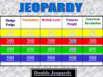 TEKS Jeopardy