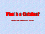 what is a christian? - forest hills church of christ