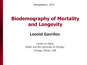 Biodemography of mortality and longevity
