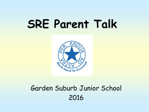 SRE talk for all parents Nov 2016 PPT File