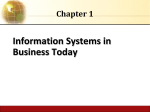 The Role of Information Systems in Business Today