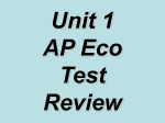 Unit 1 AP Eco Test Review