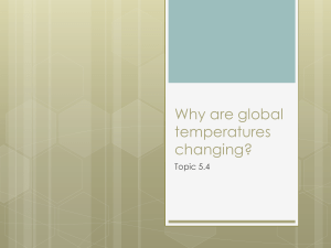 Why are global temperatures changing? File
