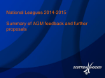 AGM feedback and proposals for 2014-15 document