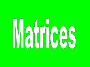 Sec 3 Add Maths : Matrices