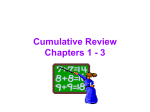 Cummulative Review Chapters 1 - 3