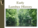 Early Lumbee History