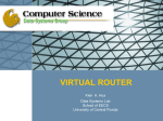 Virtual Router - UCF CS - University of Central Florida