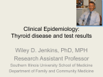 Clinical Epidemiology:Thyroid disease and test results