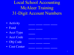 Local School Accounting McAleer Training 31