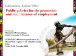 Employment Policies - ITC-ILO