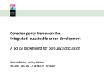 Cohesion policy framework for integrated, sustainable