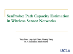 SenProbe: Path Capacity Estimation in Wireless Sensor Networks