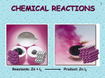 Chemical Reactions - TSHSChemistry