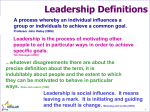 Leadership Definitions