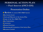 PERSONAL ACTION PLAN – Paul Amevor (OICI-GH)