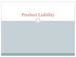 Powerpoint on Product Liability