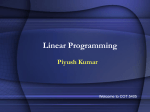 Linear Programming