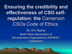 What is the code of Ethics for CSOs