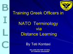 NATO Terminology via Distance Learning - NATO