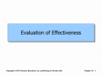 Evaluation of Effectiveness